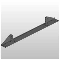 Einbauwinkel / Quertraverse für vertikale Montageschienen TS 8 mit 800 mm Breite