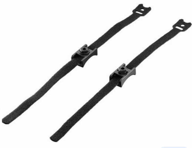 Klettband + Halter von RITTAL - 10 Klettbänder + 10 Halter - 400 mm Länge