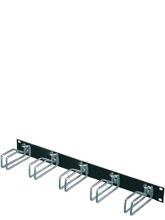19"-Rangierpanel von RITTAL - 1 HE - hochstabile Metallbügel der Größe 55 x 43 mm - schwarz