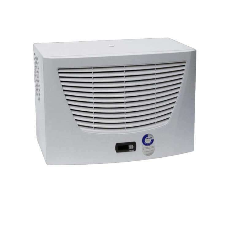 Dachaufbau-Kühlgerät Blue e von RITTAL - Kühlleistung 550 W - 230 V - B H T 597 x 417 x 380 mm - Stahlblech - lichtgrau
