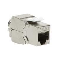 Keystone Buchse - RJ45 - Cat.6A - voll geschirmt - 180° - werkzeuglos - kleine Bauform - PoE++