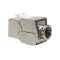 Keystone Buchse - RJ45 - Cat.6A - voll geschirmt - 180° - werkzeuglos - kleine Bauform - PoE++