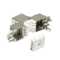 Keystone Buchse - RJ45 - Cat.6A - voll geschirmt - 180° - werkzeuglos - kleine Bauform - PoE++