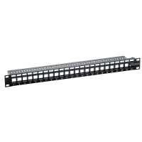 19" Keystone Patchpanel für 24 Keystone Buchsen...