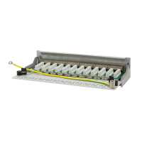 Patchpanel - Cat.6A - 12-Ports - 1 HE - geschirmt - lichtgrau