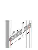 Kabelabfangschiene/Hammerkopfschiene - 521 mm Länge...