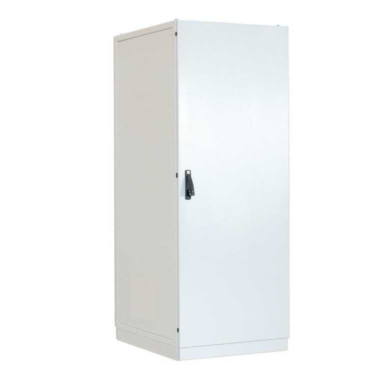 19"-Serverschrank/Netzwerkschrank SZE2 - Schutzart IP54 - 42 HE - BxT 800 x 800 mm - Vollblechtüren - Sockel - lichtgrau