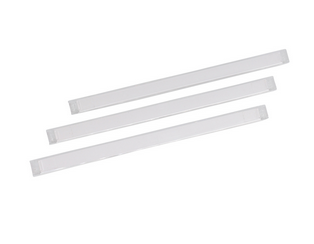 Beschriftungsstreifen mit Kunststoffabdeckung für 24 Port Patchfelder/Verteilerfelder - austauschbare RJ45 Port Beschriftung