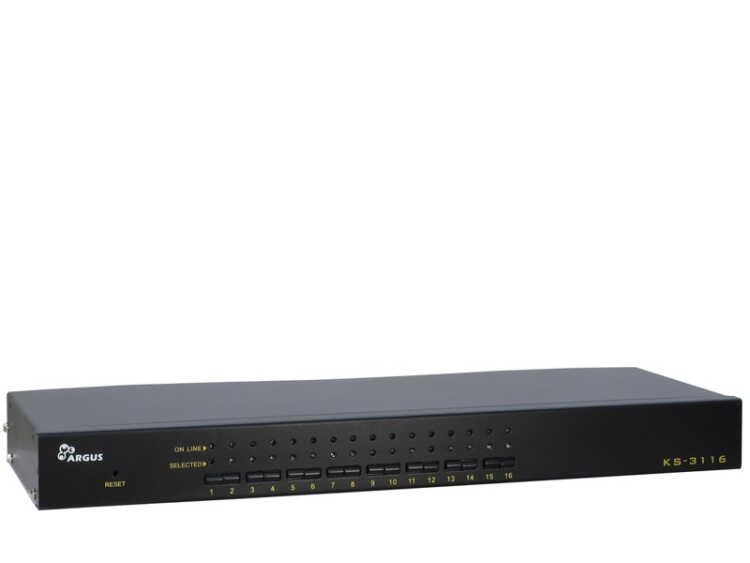 ARGUS 19"-KVM Switch KS-3116 - mit 16 Ports