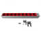 19"-Steckdosenleiste von LIEBERNETZ für USV-Anlagen - 9-fach Schukobuchse rot - C14 Anschluss für USV-Anlagen