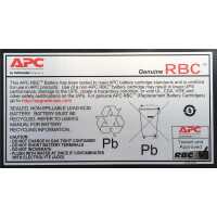 APC APCRBC105 - Plombierte Bleisäure-Batterie/Akku (VRLA) - 1 Stück - Silber - 864 VAh - 24,6 kg