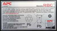 APC RBC12 - Plombierte Bleisäure-Batterie/Akku (VRLA) - schwarz - 254 x 152,4 x 96,5 mm - 10 kg