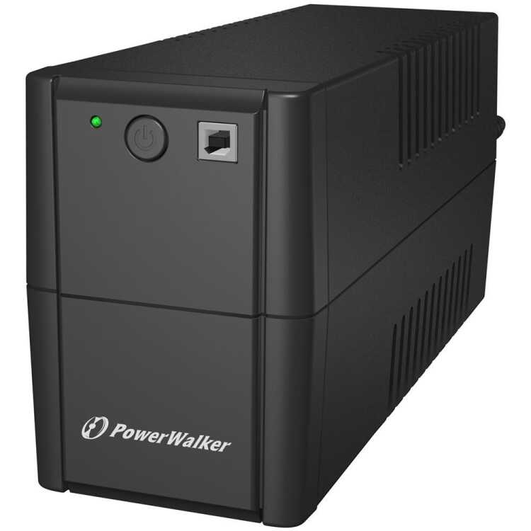 POWERWALKER by BLUEWALKER Line-Interactive USV-Anlage - VI - SH - 360W - Eingang 1x CEE 7/7 - Ausgang 2x Schuko - Mini Tower-Gehäuse