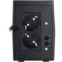 POWERWALKER by BLUEWALKER Line-Interactive USV-Anlage - VI - SH - 360W - Eingang 1x CEE 7/7 - Ausgang 2x Schuko - Mini Tower-Gehäuse