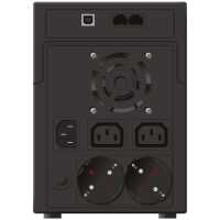 POWERWALKER by BLUEWALKER Line-Interactive USV-Anlage - VI 2200 SHL - 1200 W - Eingang 1x C14 - Ausgang 2x Schuko, 2x IEC C13