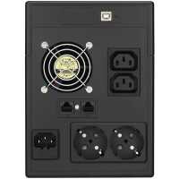 POWERWALKER by BLUEWALKER Line Interactive USV-Anlage - VI 2000 LCD - 1200W - Eingang 1x C14 - Ausgang 2x Schuko, 2x IEC C13