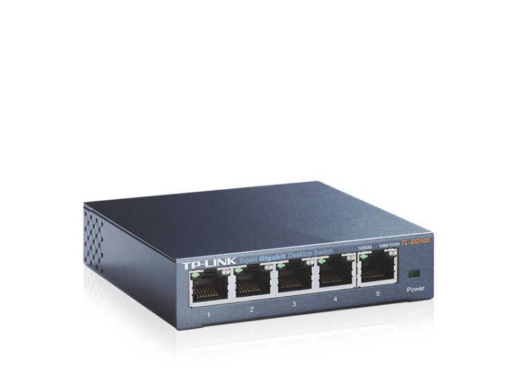 TL-SG105 von TP-LINK Switch - GigaBit - 5-port - Metallgehäuse