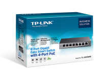 TP-LINK TL-SG108PE 8-Port Gigabit Easy Smart Switch - 4-Port PoE - managed