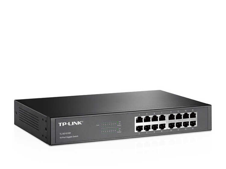 TP-LINK TL-SG1016 -Netzwerkswitch - 16 Ports x 10/100/1000 Mbps - unmanaged