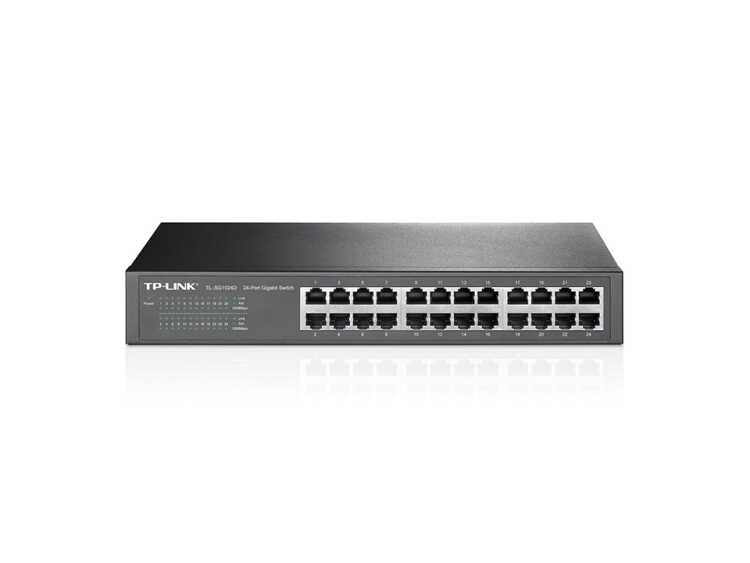 TP-LINK TL-SG1024D 24-Port Gigabit Switch - Switch - unmanaged