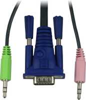 ARGUS Desktop-KVM Switch AS-41UA - Metall - mit 4 Ports