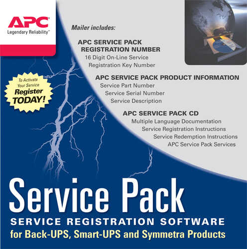 APC WBEXTWAR1YR-SP-04 - Extended Warranty Service Pack - Systeme Service & Support 1 Jahre (für neue USV)