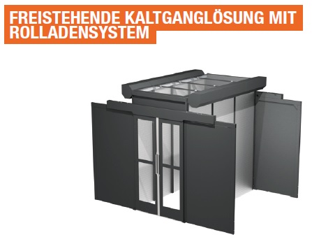 Freistehende Kaltgangeinhausung